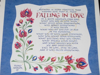Falling in Love poem. Nothing is more practical than finding God, that ...